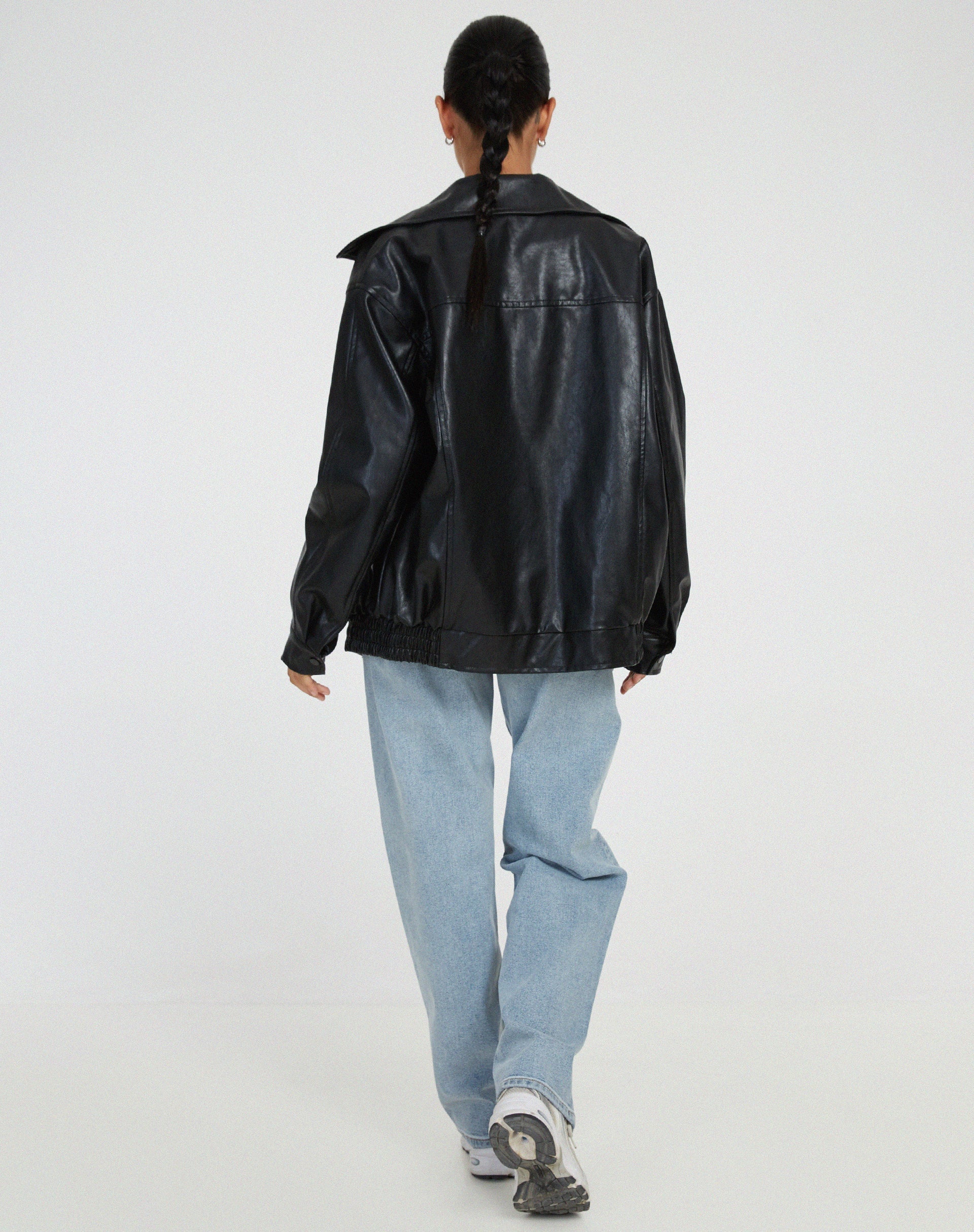 Elena | Women's Casual Leather Jacket – Stylish Biker Style Coat