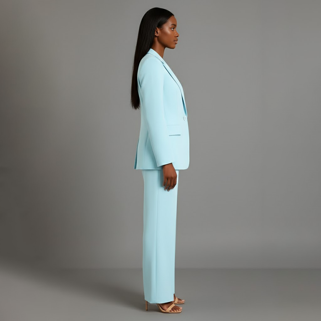 Christian Women’s Tailored Suit Set – Long Blazer