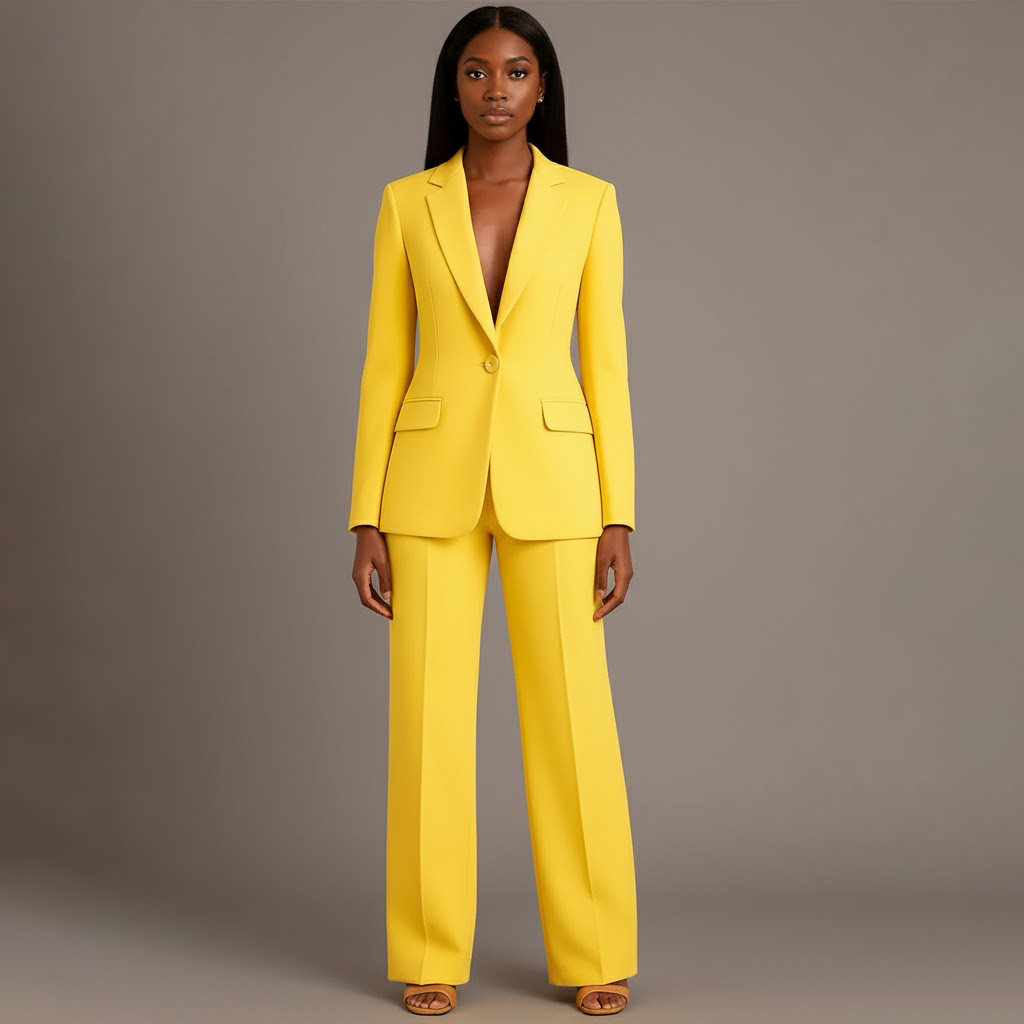 Christian Women’s Tailored Suit Set – Long Blazer