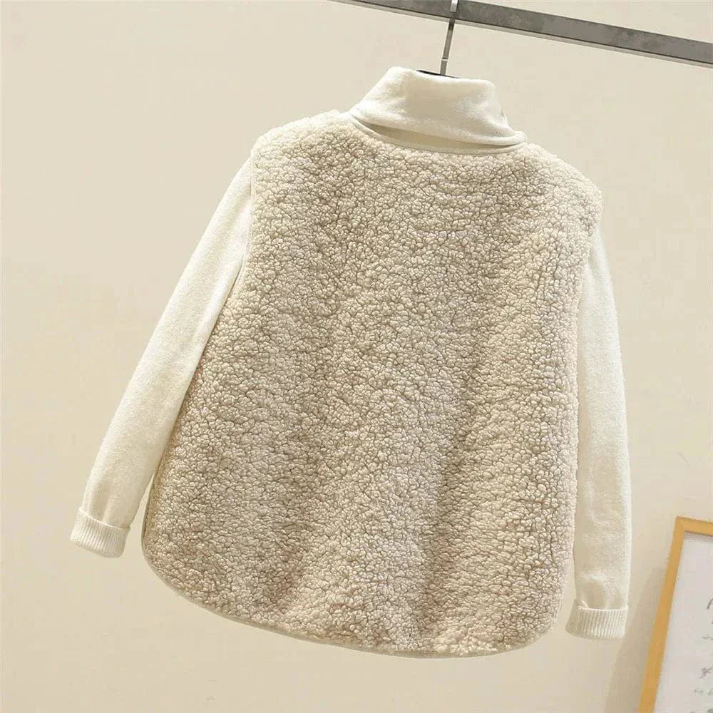 Sleeveless Buttoned Gilet for Women