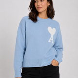 Knit Sweater – Heart Detail, Oversized Fit, Comfortable Everyday Wear