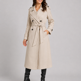 Long Trench Coat – Relaxed Fit, Structured Lapels, Everyday and Smart Occasion Wear