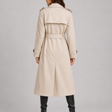 Long Trench Coat – Relaxed Fit, Structured Lapels, Everyday and Smart Occasion Wear