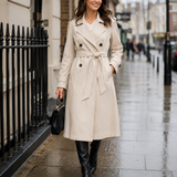 Long Trench Coat – Relaxed Fit, Structured Lapels, Everyday and Smart Occasion Wear