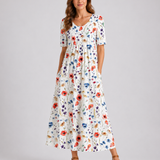 Midi Dress – Flowing Silhouette, Relaxed Fit, Everyday Wear and Casual Occasions