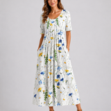 Midi Dress – Flowing Silhouette, Relaxed Fit, Everyday Wear and Casual Occasions