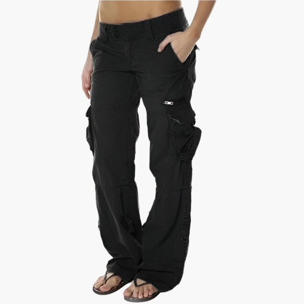 Olivia | Women's Cargo Trousers – Casual Multi-Pocket Style for Everyday