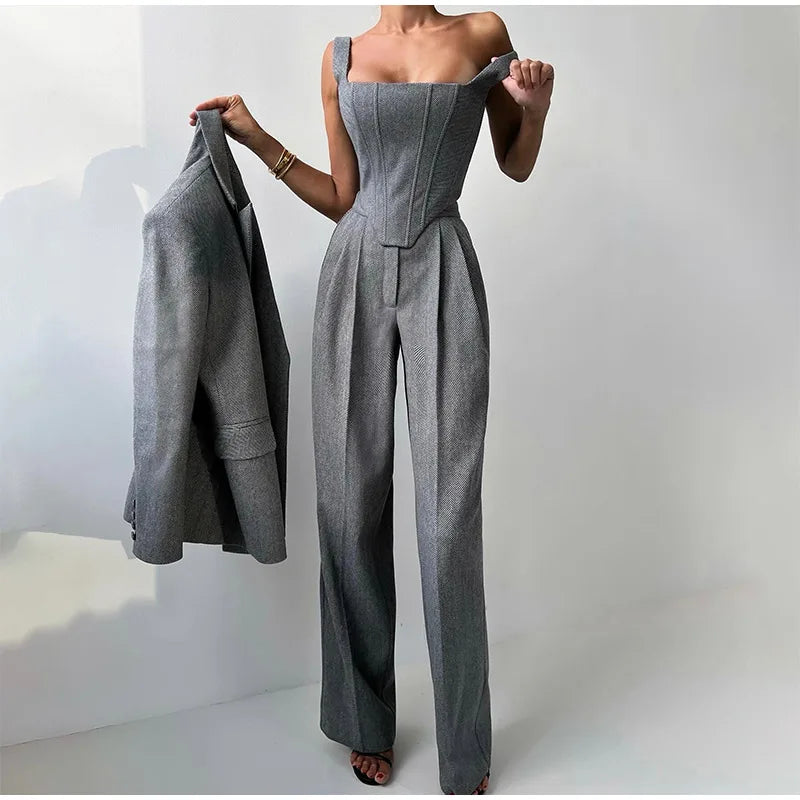 Timeless 3-Piece Suit – Elegant Tailored Set