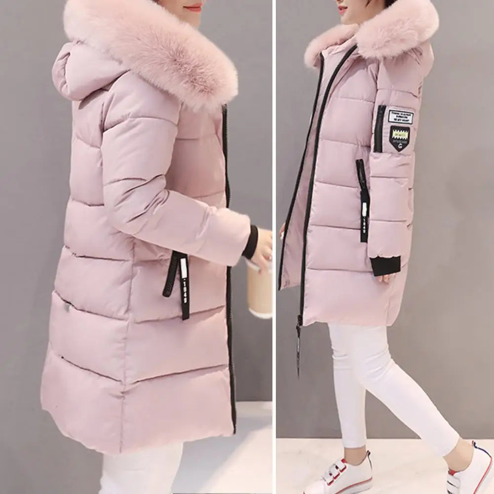 Emilia | Women's Embellished Winter Jacket – Statement Collar Coat