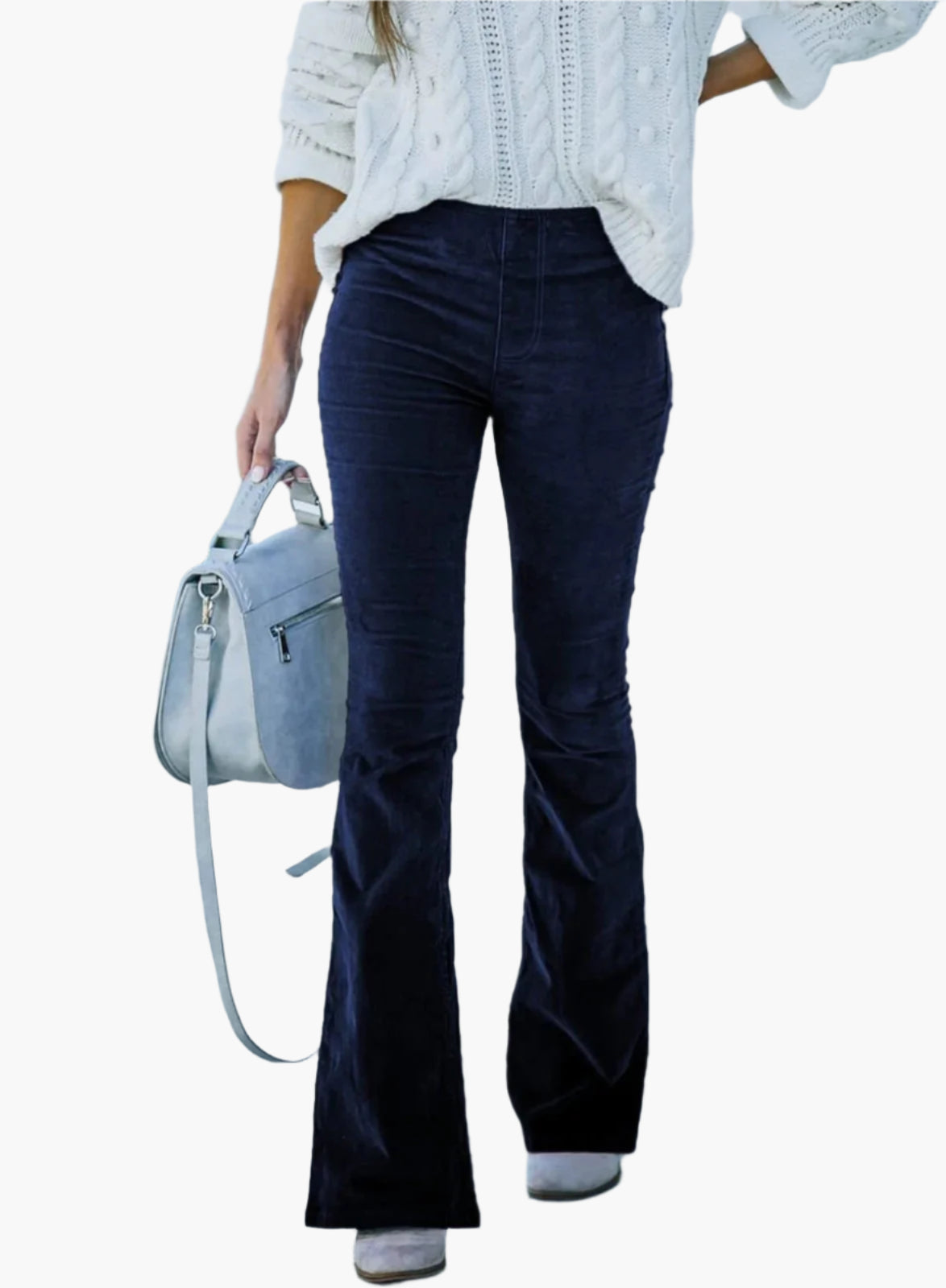 Phoebe | Women's High Waist Flare Trousers – Stylish Bell-Bottoms