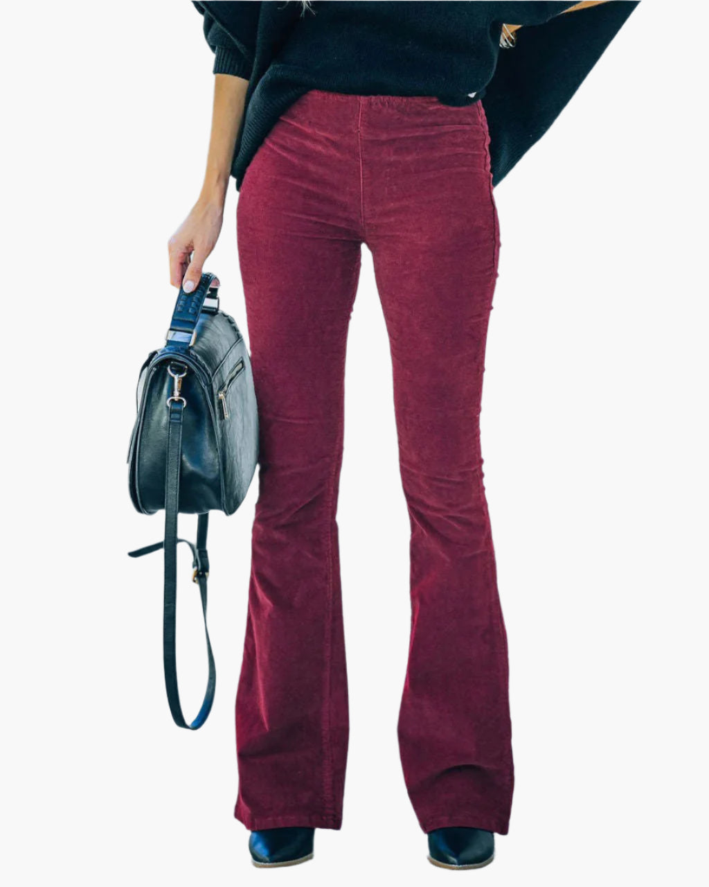 Phoebe | Women's High Waist Flare Trousers – Stylish Bell-Bottoms