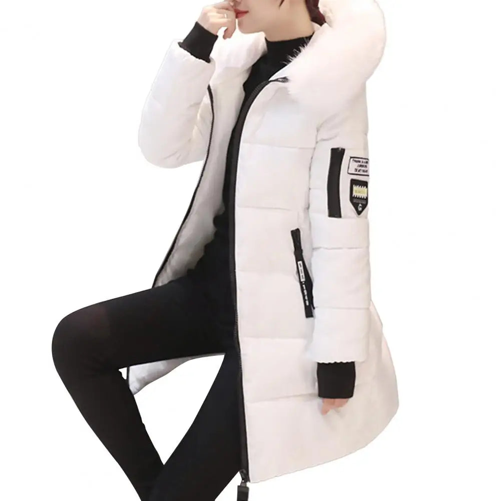 Emilia | Women's Embellished Winter Jacket – Statement Collar Coat