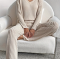 Casual Two-Piece Set for Women - Ideal for Home and Daily Outings