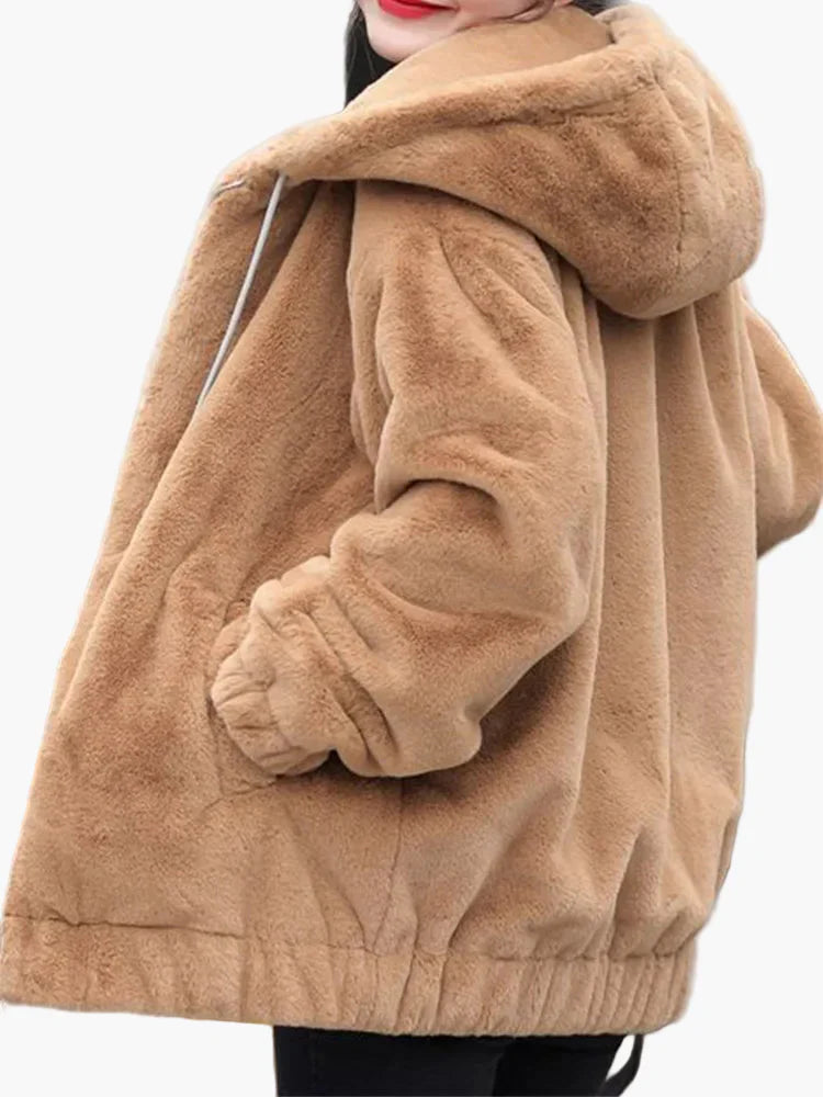 Maisie | Women's Oversized Fleece Jacket – Cosy Hooded Winter Coat