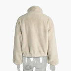 Ruby | Women's Teddy Fur Bomber Jacket – Stylish Winter Coat