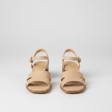 Slip-On Sandals – Square Toe, Low Block Heel, Adjustable Fit for Everyday Wear
