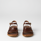 Slip-On Sandals – Square Toe, Low Block Heel, Adjustable Fit for Everyday Wear