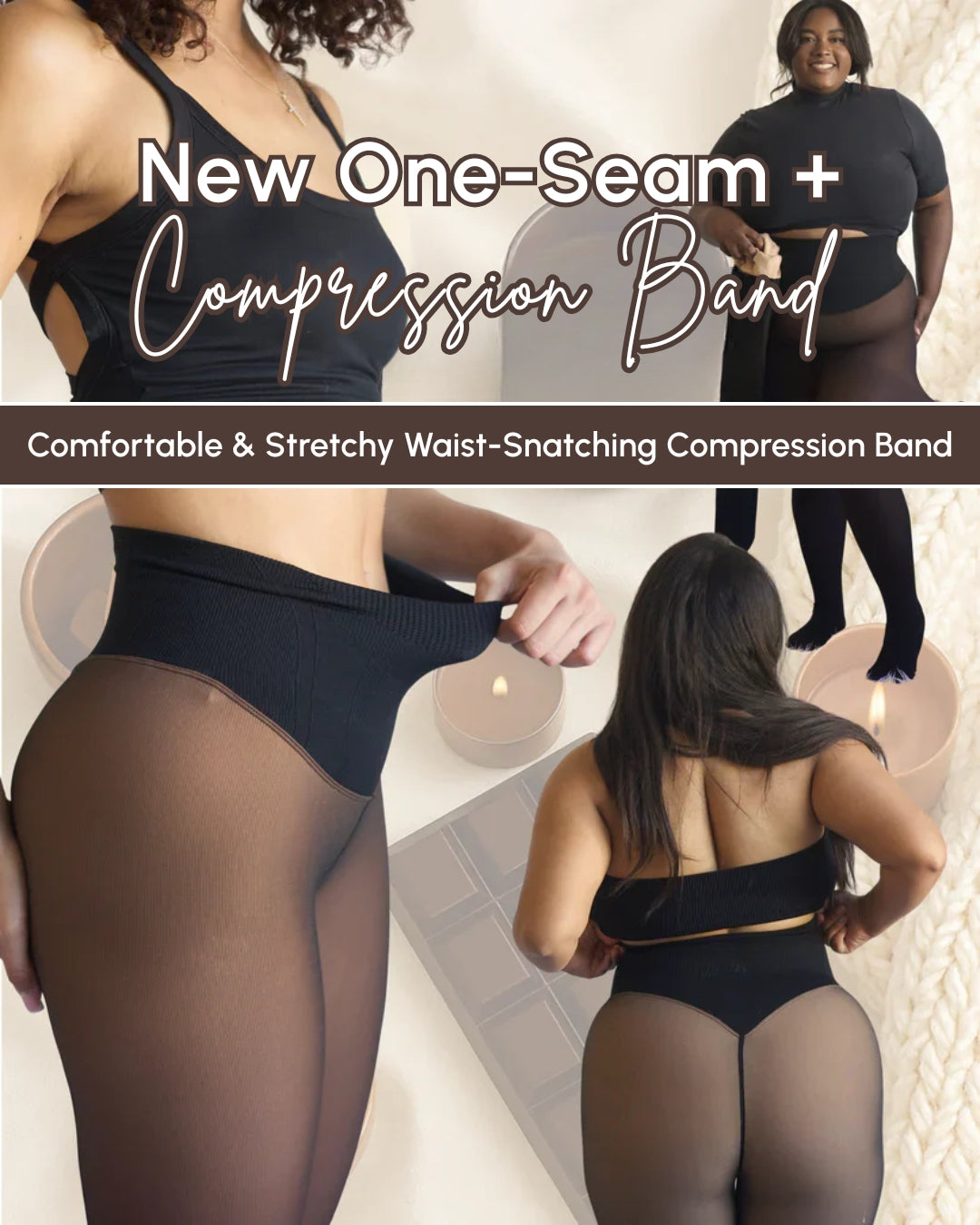 Transparent Warm Fleece Leggings