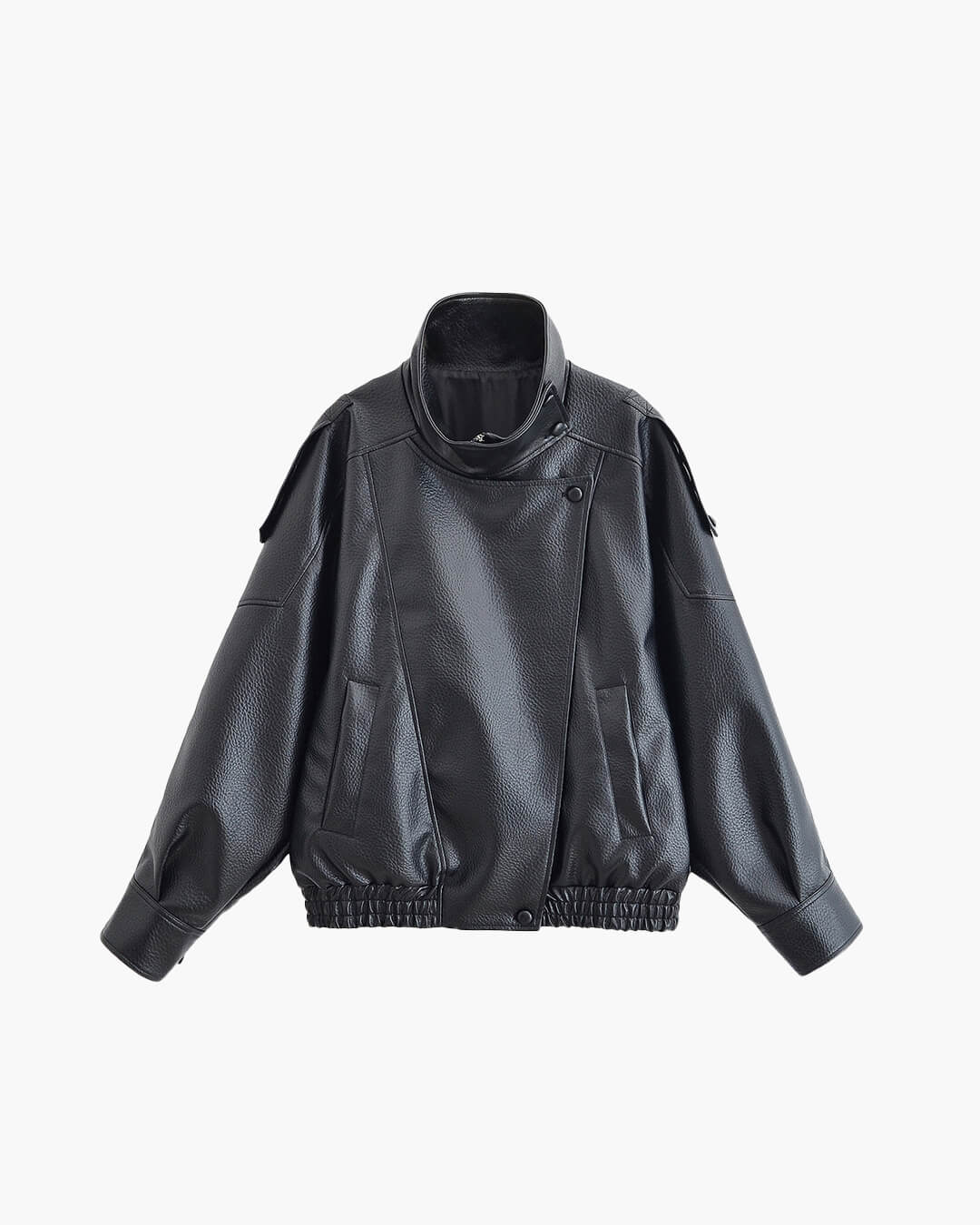 Asymmetrical Leather Jacket