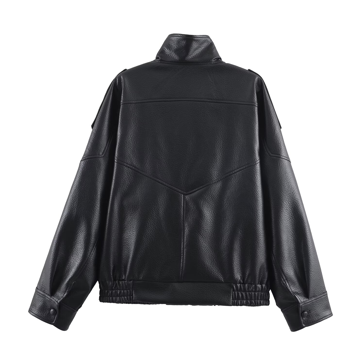 Asymmetrical Leather Jacket