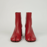 Women's Ankle Boots – Split Toe Design, Chunky High Heel, Zip Fastening for Everyday Wear