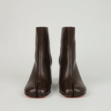 Women's Ankle Boots – Split Toe Design, Chunky High Heel, Zip Fastening for Everyday Wear