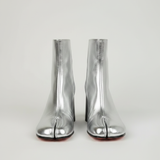 Women's Ankle Boots – Split Toe Design, Chunky High Heel, Zip Fastening for Everyday Wear