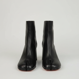 Women's Ankle Boots – Split Toe Design, Chunky High Heel, Zip Fastening for Everyday Wear