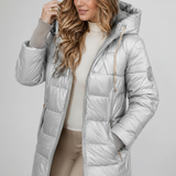 Women's Hooded Quilted Winter Coat – Padded Comfort, Relaxed Fit for Everyday Wear