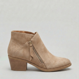 Ankle Boots – Block Heel, Side Zip Fastening, Everyday Wear and Smart Styling