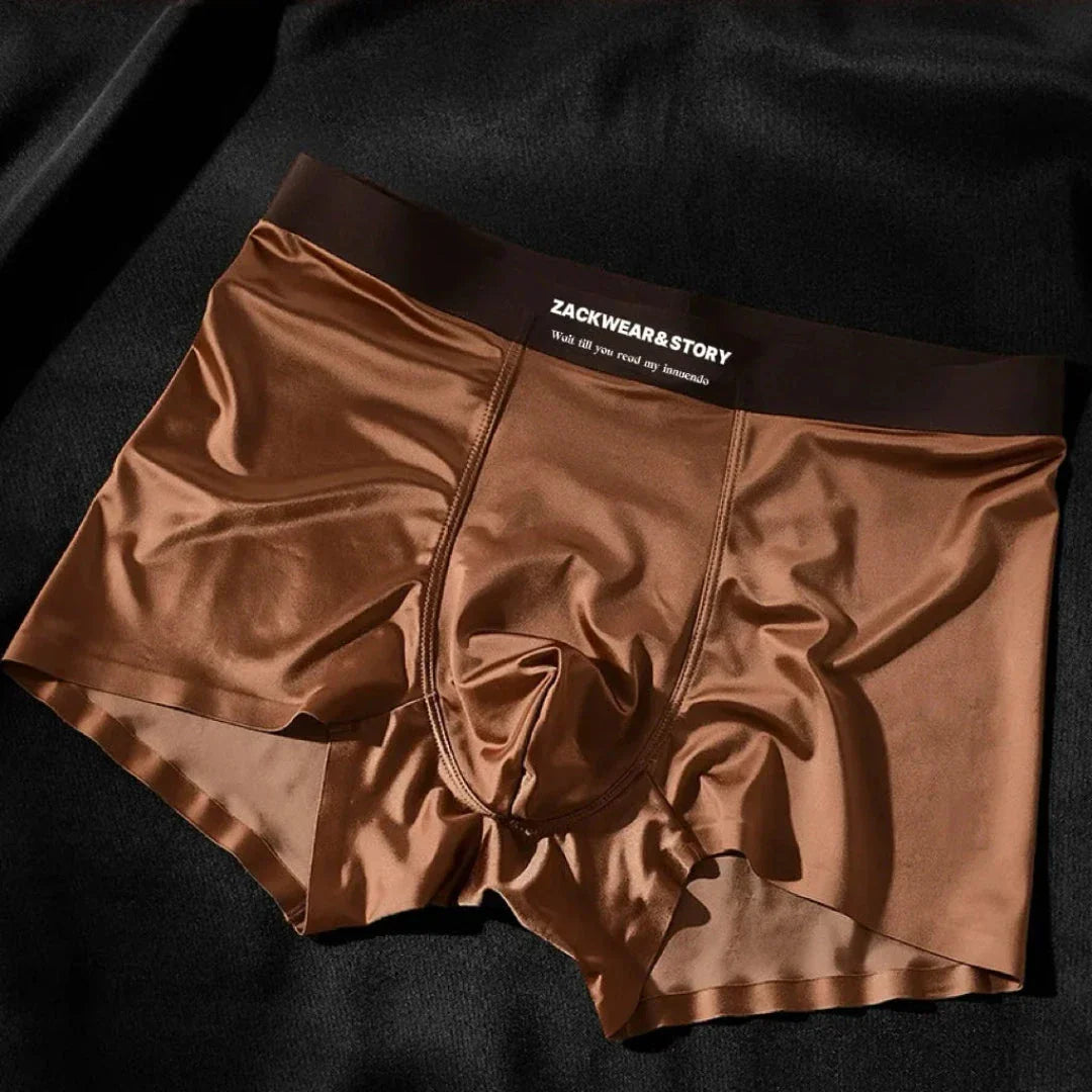 Men’s Silk Satin Boxer – Stretchy Comfortable Fit
