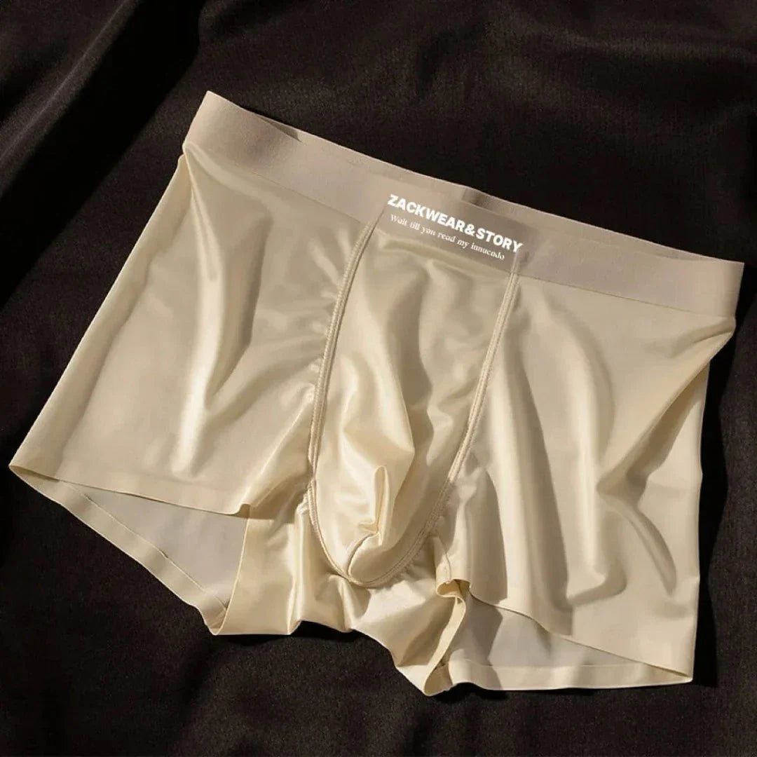 Men’s Silk Satin Boxer – Stretchy Comfortable Fit