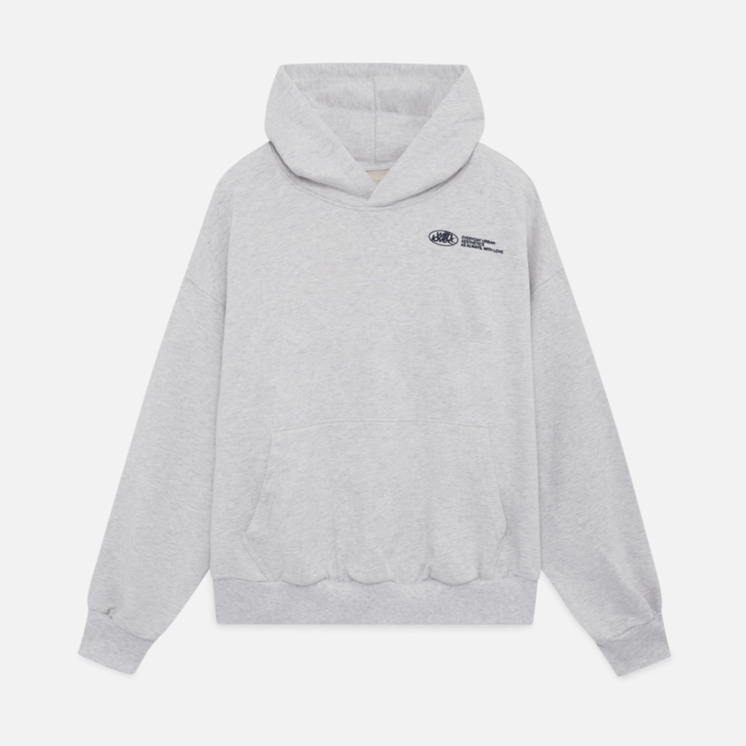Riley | Unisex Oversized Hoodie – 'withlove' Print Urban Streetwear