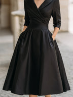 Vintage Midi Dress – Elegant Timeless Style