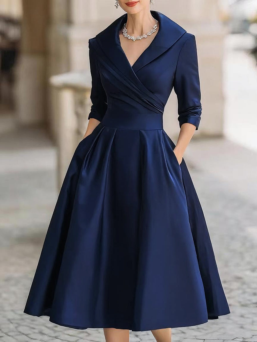 Vintage Midi Dress – Elegant Timeless Style