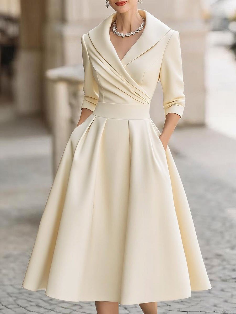 Vintage Midi Dress – Elegant Timeless Style