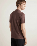 Shiny Crew-Neck T-Shirt – Sleek Casual Style