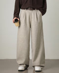 Men’s Wool Blend Wide-Leg Trousers – Smart Tailored