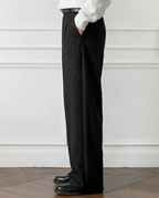 Etro Draped Striped Trousers for Men – Loose Pleated Fit