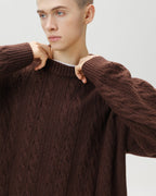 Men’s Cable Knit Sweater – Classic Warm Jumper