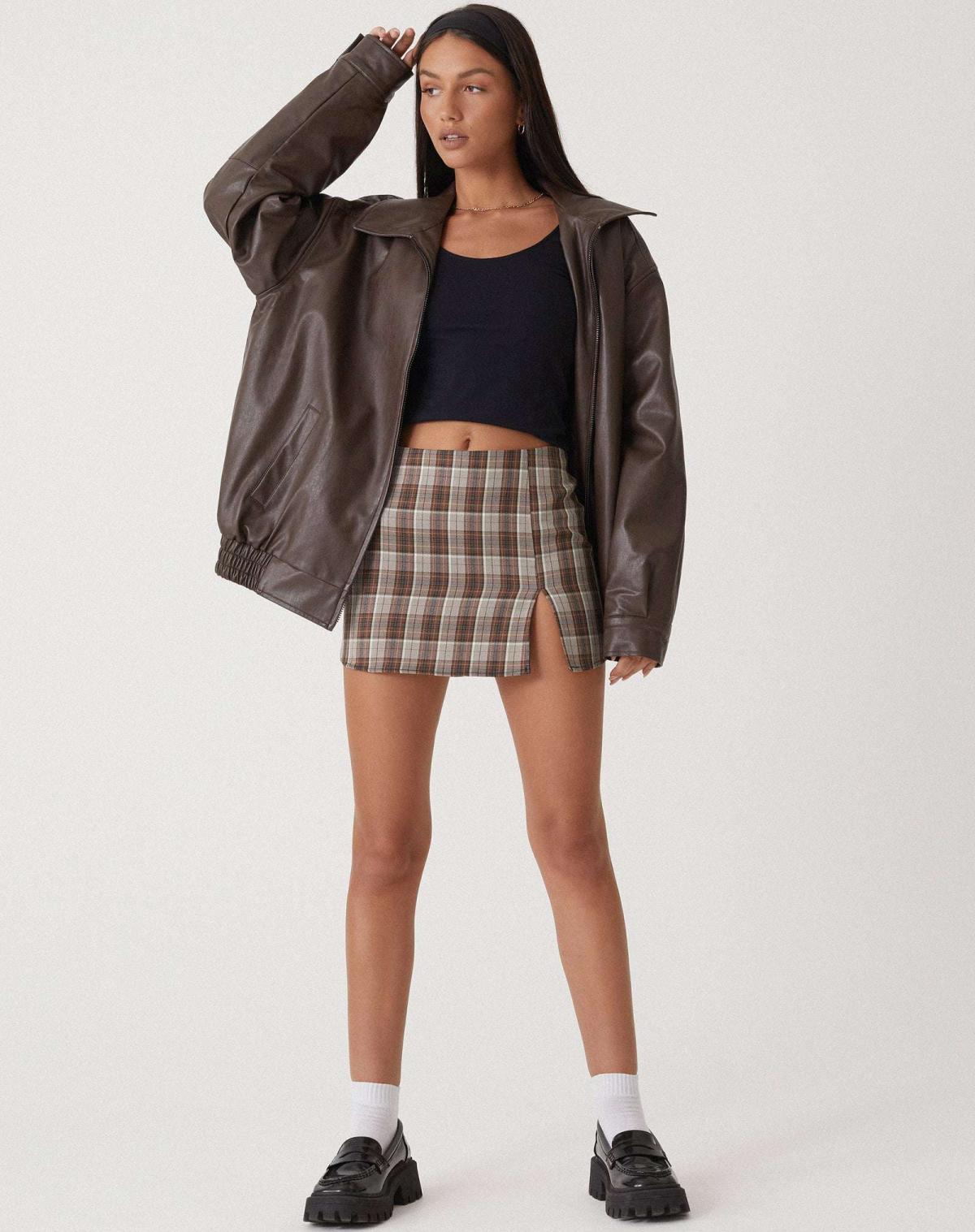 Elena | Women's Casual Leather Jacket – Stylish Biker Style Coat